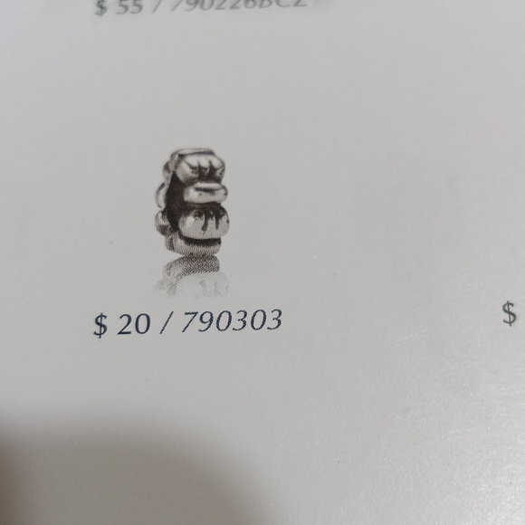 Pandora Vintage Stirling Silver Small Bow Spacers (Set Of 2) - Picture 5 of 5